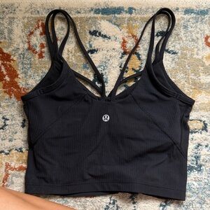 lululemon athletica Midnight Black Strappy Sports Tank